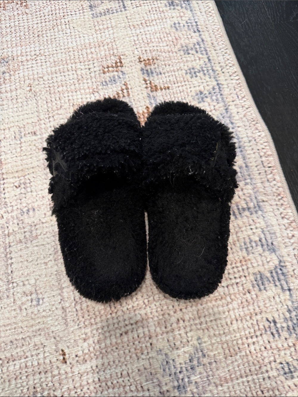 Golden Goose Black Faux Shearling Slide Slippers - Picture 4 of 6